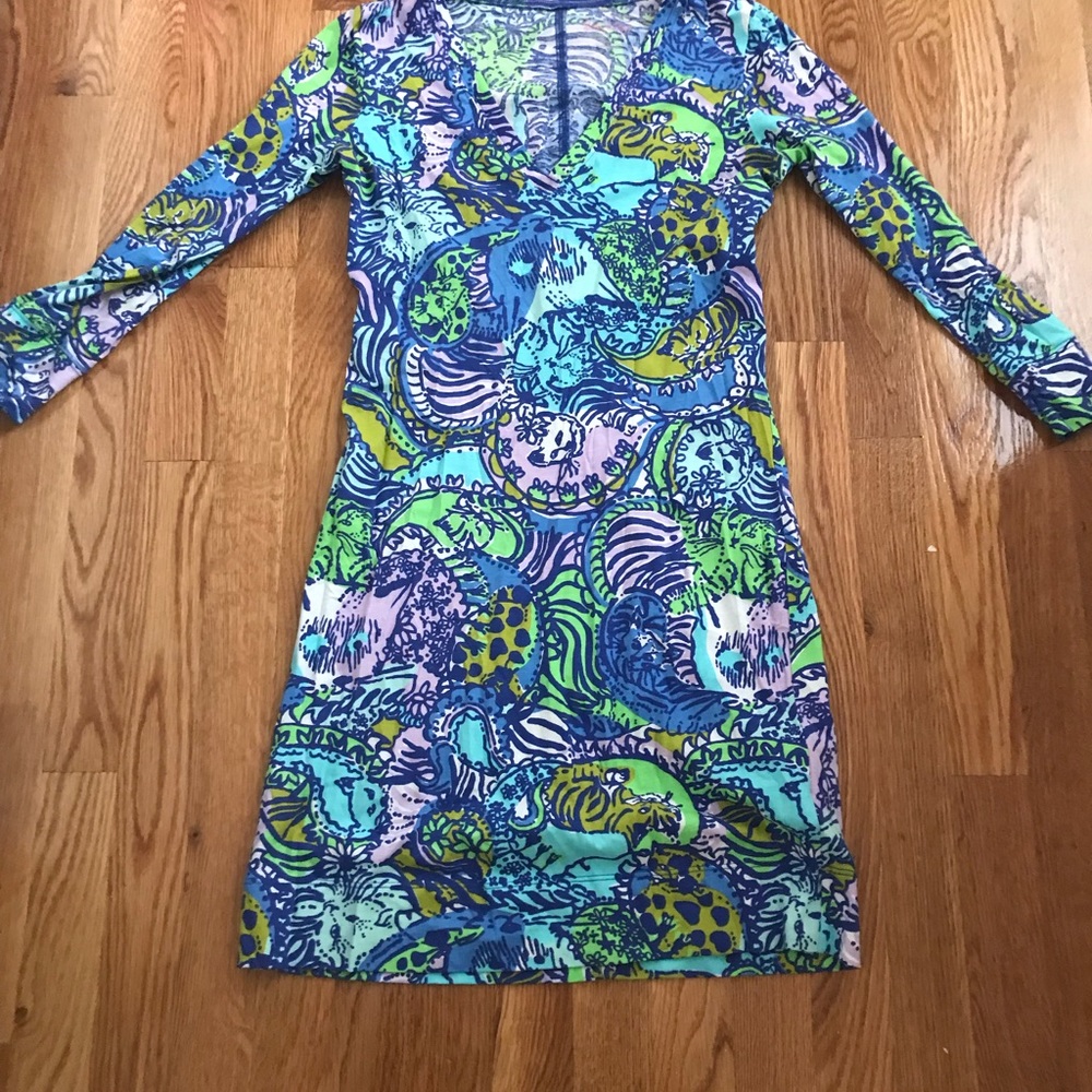 Lilly Pulitzer 3/4 sleeve cotton dress XS